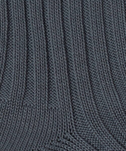 green label relaxing（グリーンレーベルリラクシング）の「96N 3*3 リブ ソリッド ソックス（ソックス/靴下・メンズ・ライトブルー/ダークブラウン/ダークグリーン/ダークグレー/パープル/ワイン・FREE）」の7枚目の写真