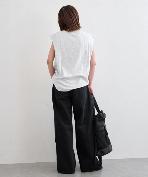 U by SPICK&SPAN（ユーバイスピックアンドスパン）の「《追加》サイドタックワイドデニム（デニムパンツ・レディース・ブルー/ブラック・34/36/38）」の17枚目の写真