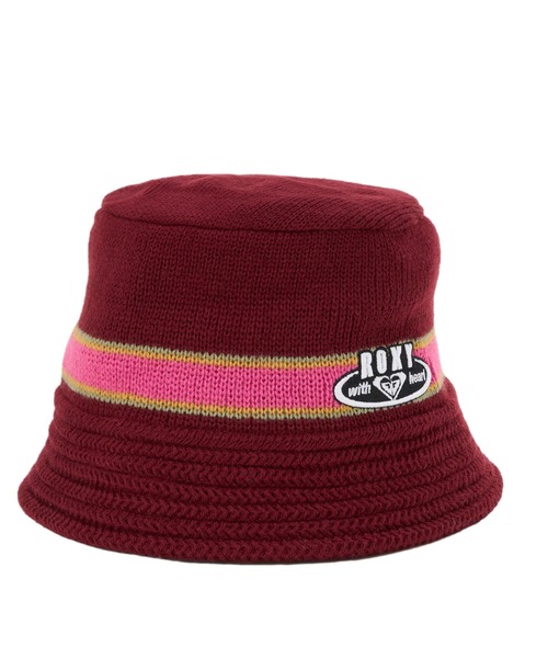 ROXY(ロキシー)の「HORIZON KNIT HAT/ロキシーラインデザインロゴワンポイントニットハット(ハット・レディース・ピンク/ブラック/ブルー・FREE)」の14枚目の写真