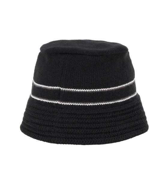 ROXY(ロキシー)の「HORIZON KNIT HAT/ロキシーラインデザインロゴワンポイントニットハット(ハット・レディース・ピンク/ブラック/ブルー・FREE)」の5枚目の写真