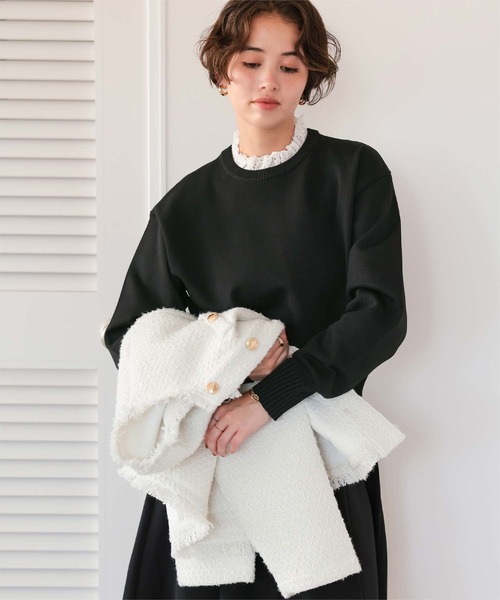 セール】襟付きニットプルオーバー（ニット/セーター）｜titivate