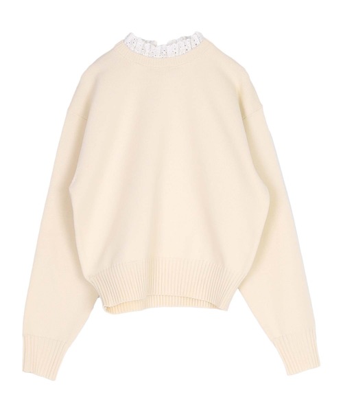 セール】襟付きニットプルオーバー（ニット/セーター）｜titivate
