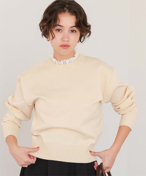 セール】襟付きニットプルオーバー（ニット/セーター）｜titivate