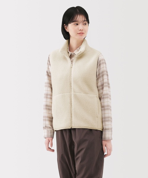 婦人 ボアフリースベスト（ベスト）｜無印良品（ムジルシリョウヒン