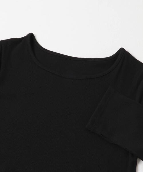 SENSE OF PLACE by URBAN RESEARCH（センスオブプレイスバイアーバンリサーチ）の「フリルバルーンコンパクトトップ（Tシャツ/カットソー・レディース・ブラック/オフホワイト・ONE）」の11枚目の写真