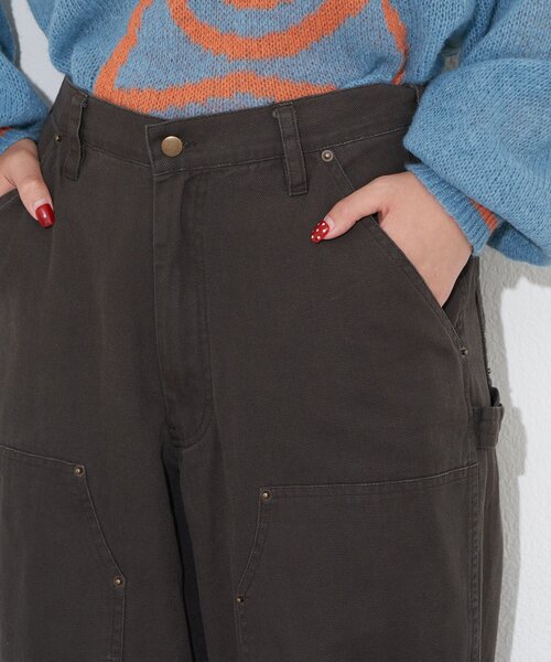 CIAOPANIC（チャオパニック）の「ダックダブルニーパンツ（その他パンツ・レディース・チャコールグレー/キャメル・MEDIUM/LARGE）」の20枚目の写真