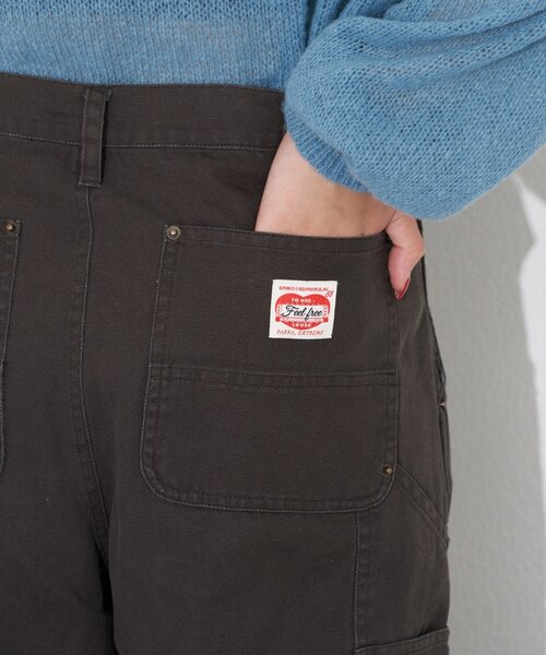 CIAOPANIC（チャオパニック）の「ダックダブルニーパンツ（その他パンツ・レディース・チャコールグレー/キャメル・MEDIUM/LARGE）」の17枚目の写真