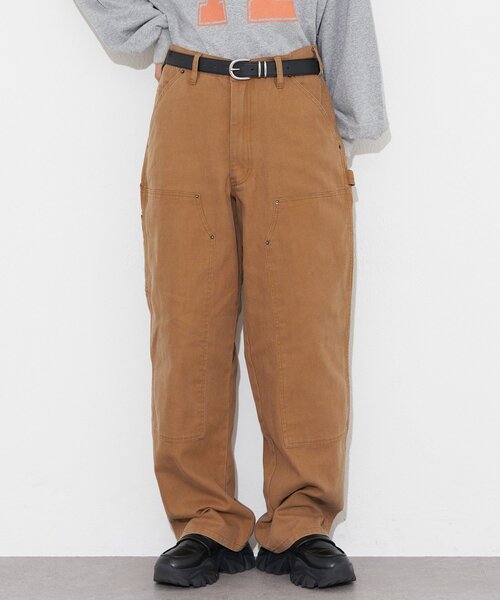 CIAOPANIC（チャオパニック）の「ダックダブルニーパンツ（その他パンツ・レディース・チャコールグレー/キャメル・MEDIUM/LARGE）」の3枚目の写真