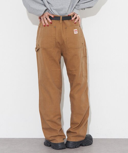 CIAOPANIC（チャオパニック）の「ダックダブルニーパンツ（その他パンツ・レディース・チャコールグレー/キャメル・MEDIUM/LARGE）」の9枚目の写真