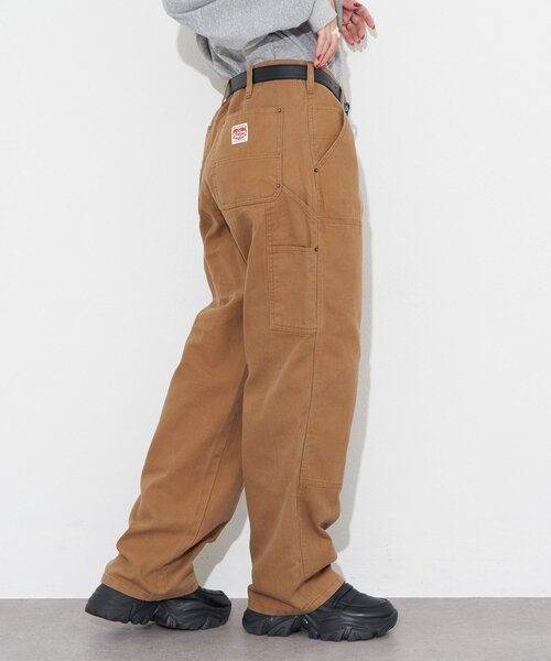 CIAOPANIC（チャオパニック）の「ダックダブルニーパンツ（その他パンツ・レディース・チャコールグレー/キャメル・MEDIUM/LARGE）」の8枚目の写真