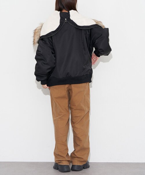 CIAOPANIC（チャオパニック）の「ダックダブルニーパンツ（その他パンツ・レディース・チャコールグレー/キャメル・MEDIUM/LARGE）」の13枚目の写真