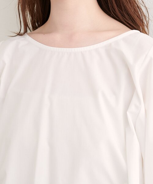 natural couture(ナチュラルクチュール)の「フレアヘムブラウス(シャツ/ブラウス・レディース・ブラック/ボルドー/オフホワイト・FREE)」の11枚目の写真