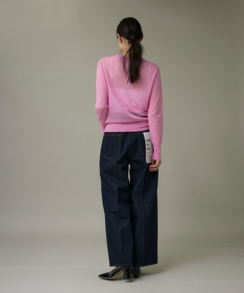 I.T.'S international(イッツインターナショナル)の「クルーネックニットプルオーバー《Melty air wool》(ニット/セーター・レディース・ピンク/ブルー/グレー/ブラック/オフホワイト・フリー)」の8枚目の写真