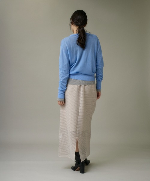 I.T.'S international(イッツインターナショナル)の「クルーネックニットプルオーバー《Melty air wool》(ニット/セーター・レディース・ピンク/ブルー/グレー/ブラック/オフホワイト・フリー)」の14枚目の写真