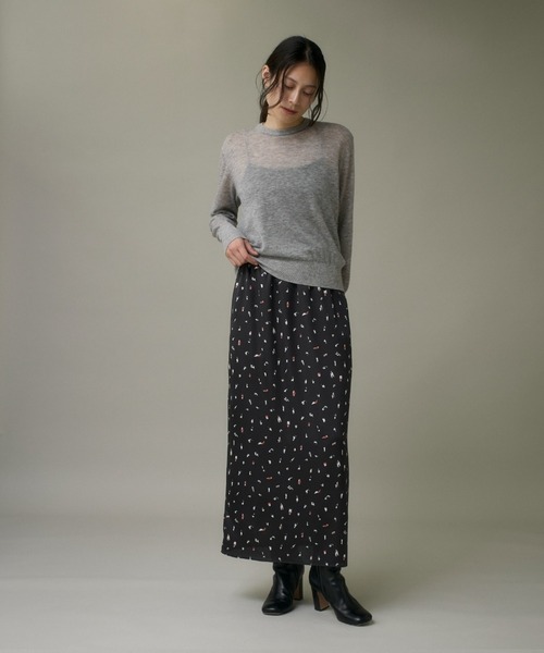I.T.'S international(イッツインターナショナル)の「クルーネックニットプルオーバー《Melty air wool》(ニット/セーター・レディース・ピンク/ブルー/グレー/ブラック/オフホワイト・フリー)」の15枚目の写真