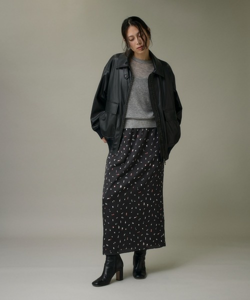 I.T.'S international(イッツインターナショナル)の「クルーネックニットプルオーバー《Melty air wool》(ニット/セーター・レディース・ピンク/ブルー/グレー/ブラック/オフホワイト・フリー)」の18枚目の写真
