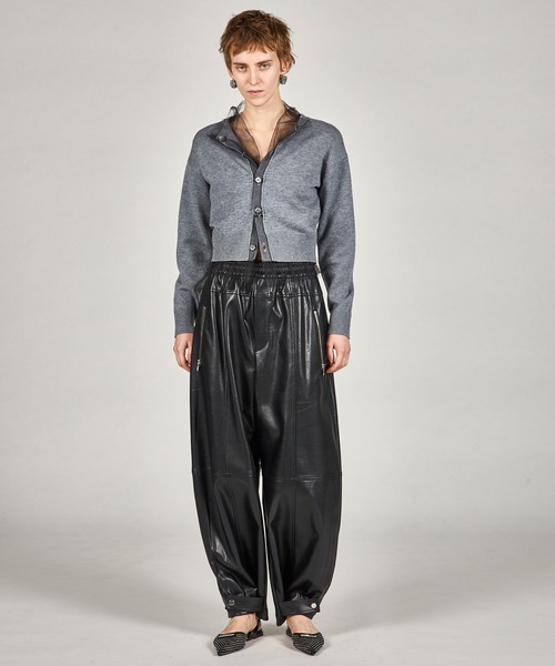 PRANK PROJECT（プランクプロジェクト）の「リバーシブルチュールニットカーディガン / Reversible Tulle Knit Cardigan（カーディガン/ボレロ・レディース・ピンク/ベージュ/グレー・FREE）」の14枚目の写真