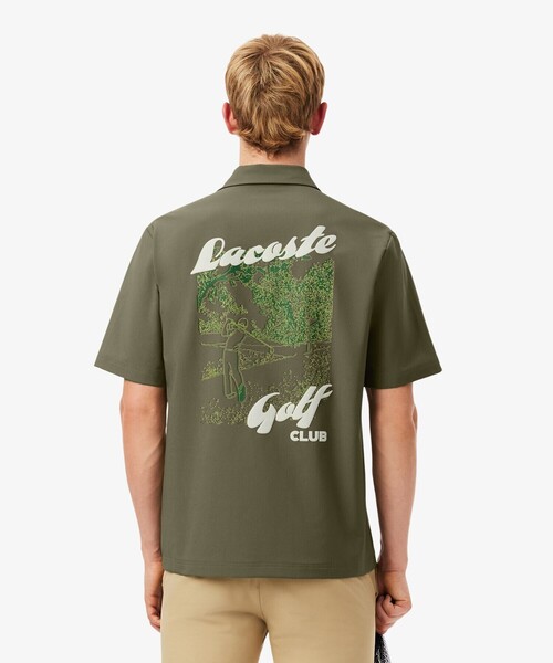 LACOSTE（ラコステ）の「ラコステゴルフウルトラドライボタンシャツ（シャツ/ブラウス・メンズ・オリーブ/ネイビー・40/39/41）」の2枚目の写真