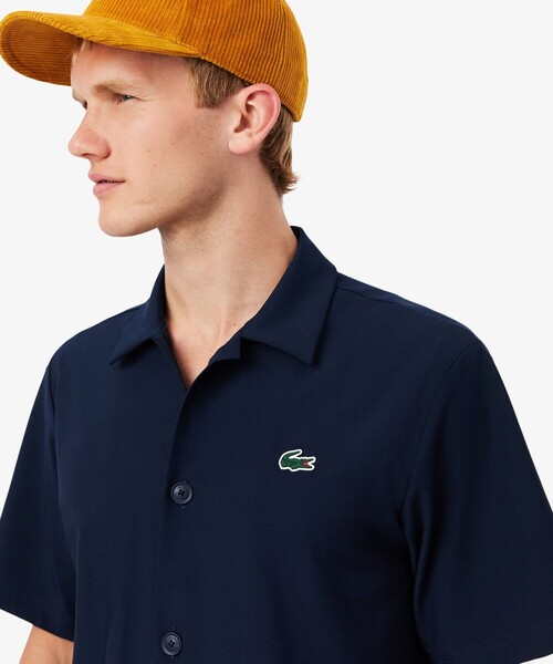 LACOSTE（ラコステ）の「ラコステゴルフウルトラドライボタンシャツ（シャツ/ブラウス・メンズ・オリーブ/ネイビー・40/39/41）」の4枚目の写真
