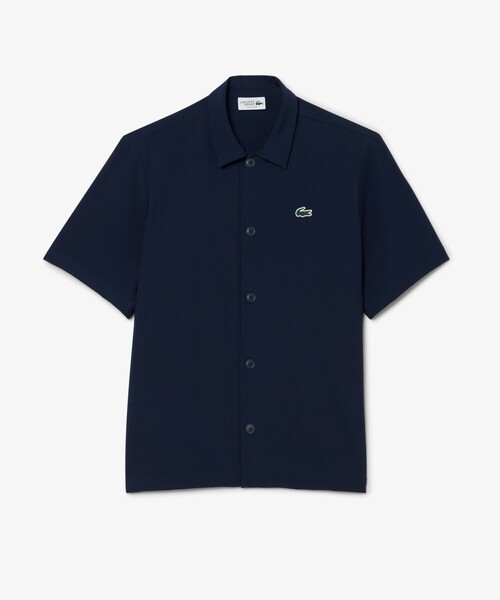 LACOSTE（ラコステ）の「ラコステゴルフウルトラドライボタンシャツ（シャツ/ブラウス・メンズ・オリーブ/ネイビー・40/39/41）」の5枚目の写真