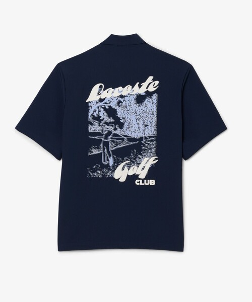 LACOSTE（ラコステ）の「ラコステゴルフウルトラドライボタンシャツ（シャツ/ブラウス・メンズ・オリーブ/ネイビー・40/39/41）」の6枚目の写真
