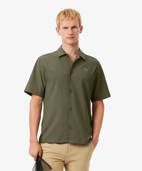LACOSTE（ラコステ）の「ラコステゴルフウルトラドライボタンシャツ（シャツ/ブラウス・メンズ・オリーブ/ネイビー・40/39/41）」の9枚目の写真