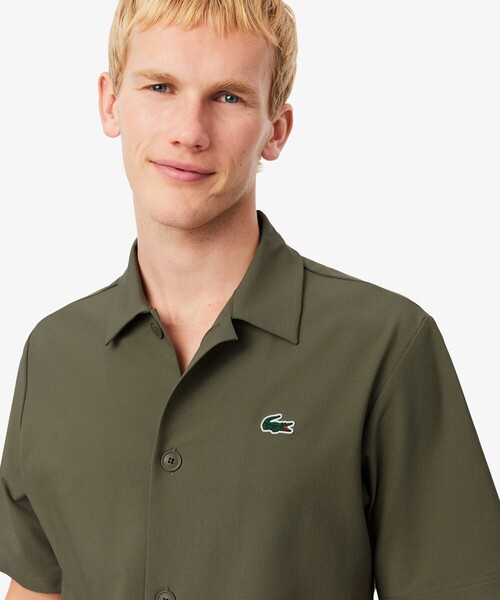 LACOSTE（ラコステ）の「ラコステゴルフウルトラドライボタンシャツ（シャツ/ブラウス・メンズ・オリーブ/ネイビー・40/39/41）」の10枚目の写真