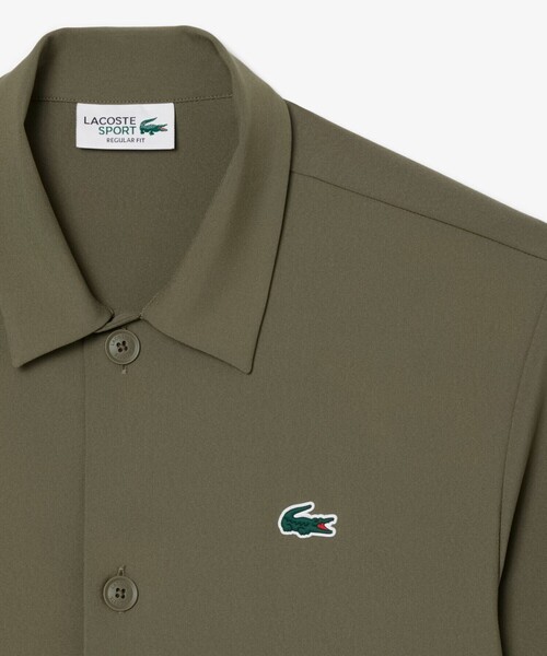 LACOSTE（ラコステ）の「ラコステゴルフウルトラドライボタンシャツ（シャツ/ブラウス・メンズ・オリーブ/ネイビー・40/39/41）」の13枚目の写真