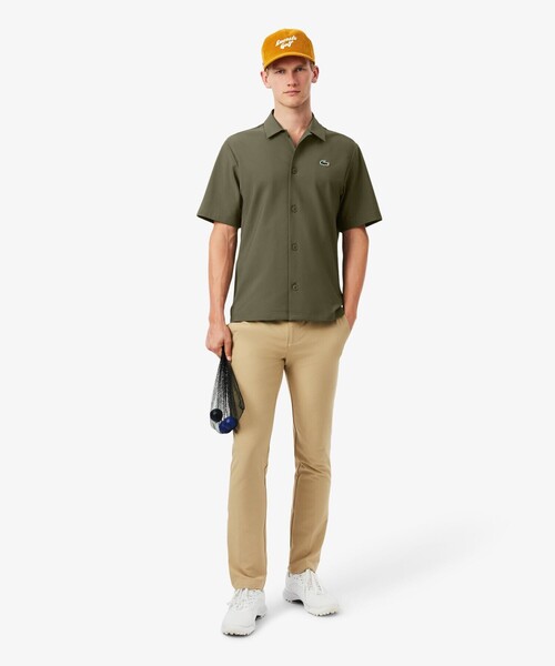 LACOSTE（ラコステ）の「ラコステゴルフウルトラドライボタンシャツ（シャツ/ブラウス・メンズ・オリーブ/ネイビー・40/39/41）」の14枚目の写真