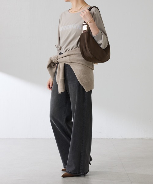 PAPILLONNER（パピヨネ）の「撥水テープショルダーバッグ/強撥水/マルチウェイ/500mlペットボトル収納可（ショルダーバッグ・レディース・ダークブラウン/ブラック/アイボリー/ベージュ・FREE）」の12枚目の写真