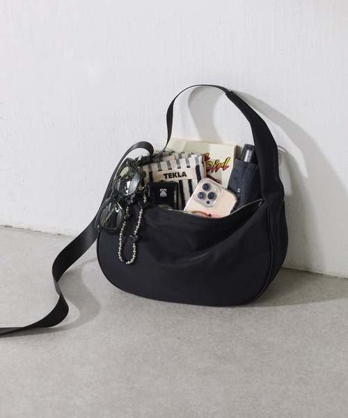 PAPILLONNER（パピヨネ）の「撥水テープショルダーバッグ/強撥水/マルチウェイ/500mlペットボトル収納可（ショルダーバッグ・レディース・ダークブラウン/ブラック/アイボリー/ベージュ・FREE）」の19枚目の写真