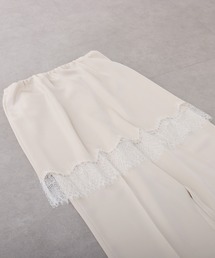 COLLAGE GALLARDAGALANTE | サテンレースレイヤードパンツ(その他パンツ)