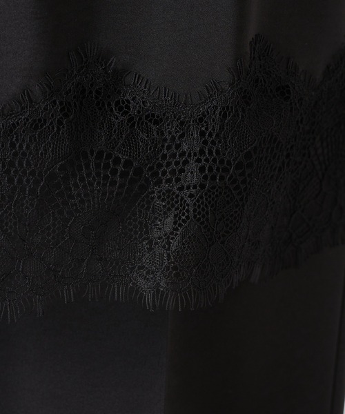 COLLAGE GALLARDAGALANTE(コラージュガリャルダガランテ)の「サテンレースレイヤードパンツ(その他パンツ・レディース・オフホワイト/ブラック・FREE)」の11枚目の写真