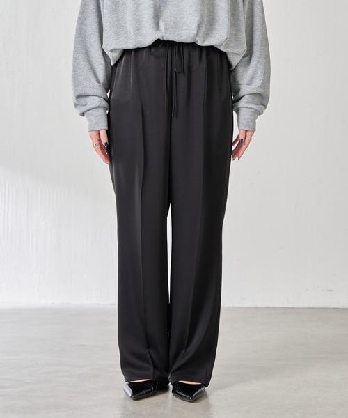 COLLAGE GALLARDAGALANTE(コラージュガリャルダガランテ)の「サテンレースレイヤードパンツ(その他パンツ・レディース・オフホワイト/ブラック・FREE)」の20枚目の写真