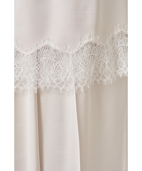 COLLAGE GALLARDAGALANTE(コラージュガリャルダガランテ)の「サテンレースレイヤードパンツ(その他パンツ・レディース・オフホワイト/ブラック・FREE)」の12枚目の写真