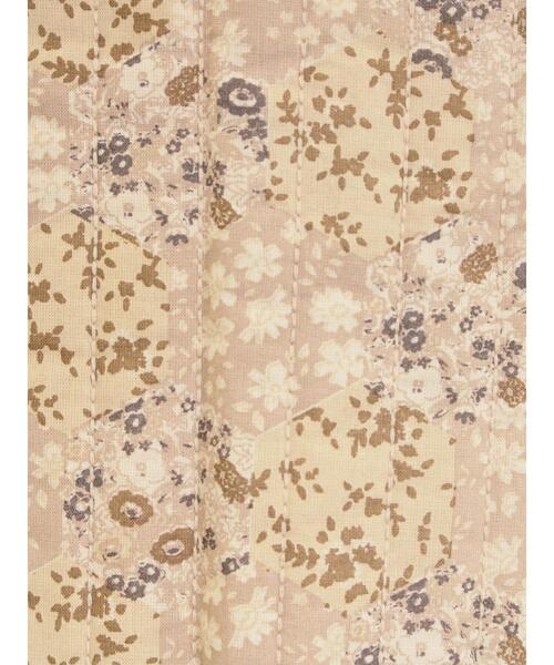 Samansa Mos2(サマンサ モスモス)の「パッチワーク風花柄キルトビスチェ(ベスト・レディース・ブラック/ベージュ/イエロー・F)」の12枚目の写真