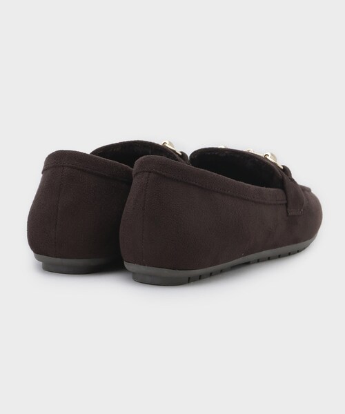 OPAQUE.CLIP（オペークドットクリップ）の「【通勤対応可能】ビット付きフェイクファーローファー（パンプス・レディース・ベージュ/ブラウン系その他5/ブラック・03/02/01）」の7枚目の写真