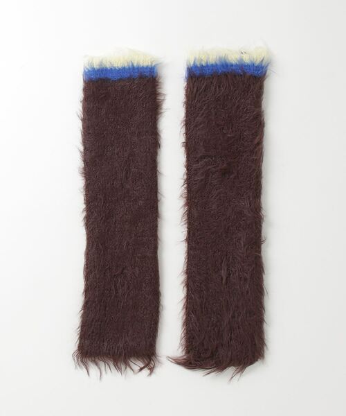 MAISON SPECIAL(メゾンスペシャル)の「Feather Leg Warmers / フェザーレッグウォーマー(レッグウォーマー・レディース・ブラウン/ブラック/ブルー・FREE)」の2枚目の写真