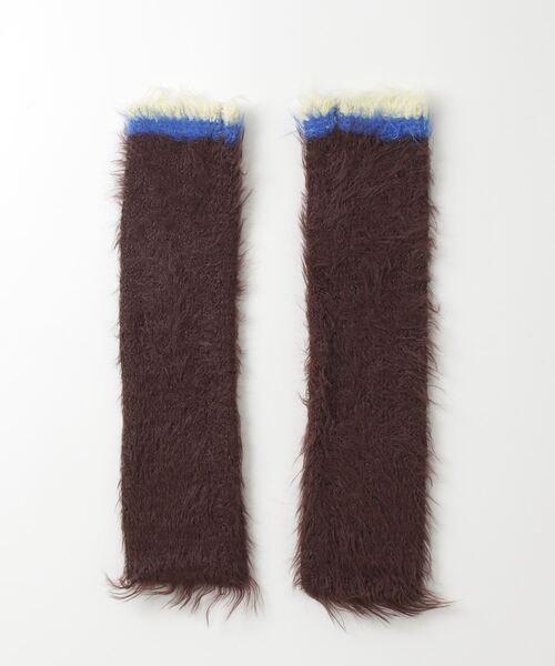 MAISON SPECIAL(メゾンスペシャル)の「Feather Leg Warmers / フェザーレッグウォーマー(レッグウォーマー・レディース・ブラウン/ブラック/ブルー・FREE)」の4枚目の写真