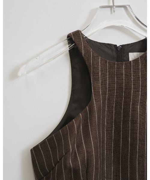 TODAYFUL（トゥデイフル）の「Stripe Americansleeve Tops（タンクトップ・レディース・ブラウン・FREE）」の8枚目の写真