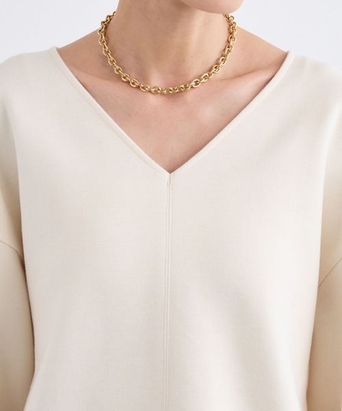 BARNYARDSTORM（バンヤードストーム）の「BARNYARDSTORM / TRスムースVネックプルオーバー/ マシンウォッシャブル 【YouTube「i.style closet」紹介アイテム】（スウェット・レディース・ホワイト/グレー/ピンク・M/S）」の16枚目の写真