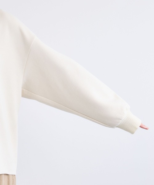 BARNYARDSTORM（バンヤードストーム）の「BARNYARDSTORM / TRスムースVネックプルオーバー/ マシンウォッシャブル 【YouTube「i.style closet」紹介アイテム】（スウェット・レディース・ホワイト/グレー/ピンク・M/S）」の13枚目の写真