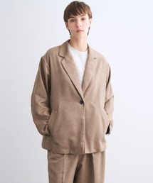 three dots（スリードッツ）の「フェイクスエード ジャケット（テーラードジャケット）」