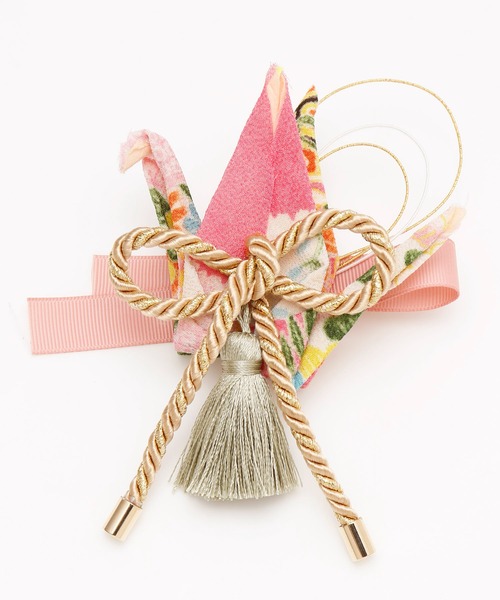 カヤ（カヤ）の「【カヤ】折鶴祝いヘアクリップ（バレッタ/ヘアクリップ・レディース・ブラック/ブルー/ピンク/パープル・FREE）」の4枚目の写真