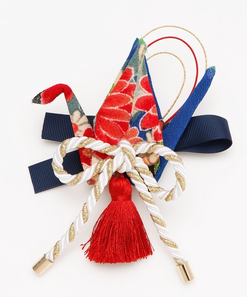 カヤ（カヤ）の「【カヤ】折鶴祝いヘアクリップ（バレッタ/ヘアクリップ・レディース・ブラック/ブルー/ピンク/パープル・FREE）」の6枚目の写真