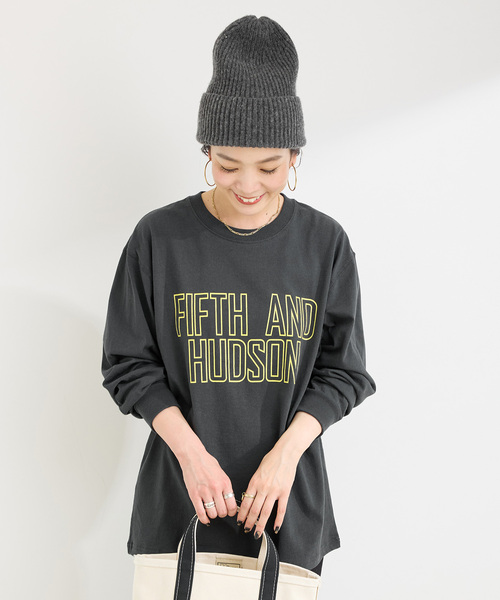 Russell Athletic（ラッセルアスレティック）の「RUSSELL ATHLETIC / ラッセル・アスレティック 別注 ロゴロンT（Tシャツ/カットソー・レディース・ホワイト/ボルドー/サックスブルー/ブラック系その他・FREE）」の7枚目の写真