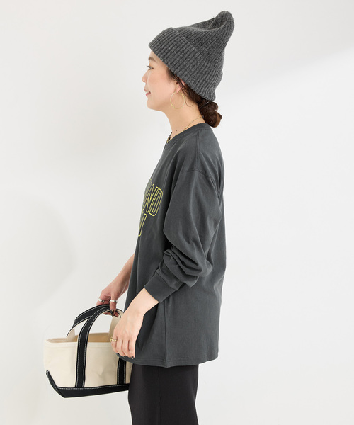 Russell Athletic（ラッセルアスレティック）の「RUSSELL ATHLETIC / ラッセル・アスレティック 別注 ロゴロンT（Tシャツ/カットソー・レディース・ホワイト/ボルドー/サックスブルー/ブラック系その他・FREE）」の10枚目の写真