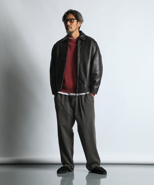 SINGLE RIDERS JACKET：シープスキンレザー シングルライダース