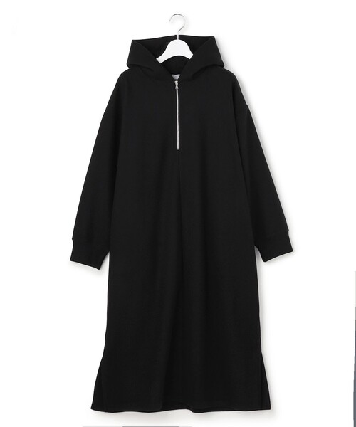 セール】【WOMEN】ウールライクジャージー フーデットロング