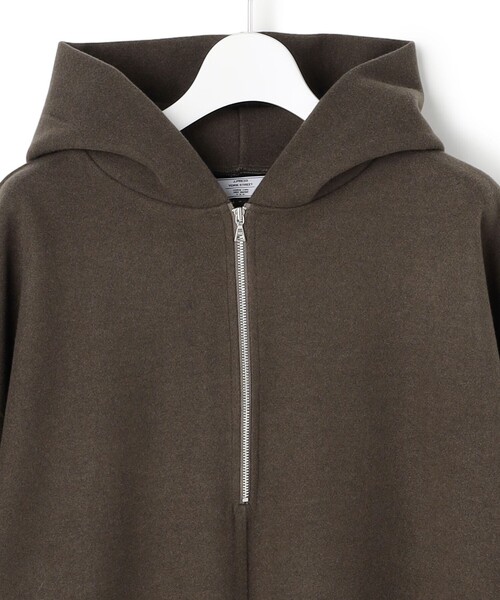 セール】【WOMEN】ウールライクジャージー フーデットロング